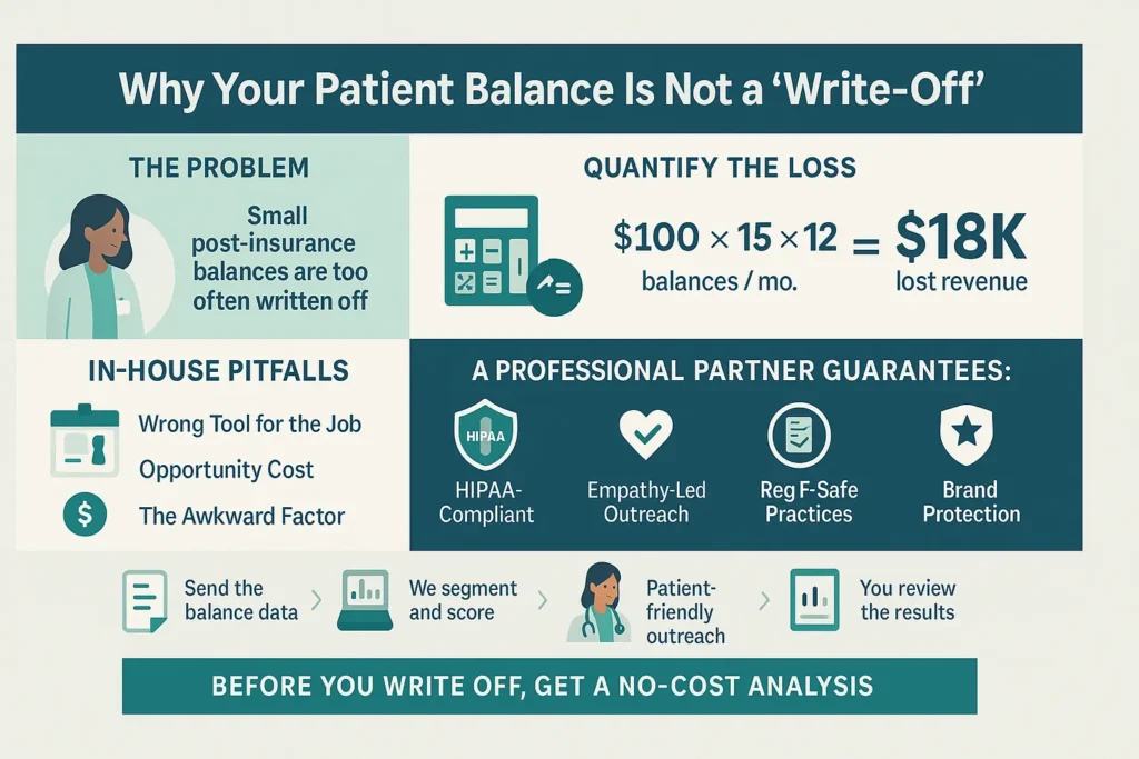 patient balance not writeoff